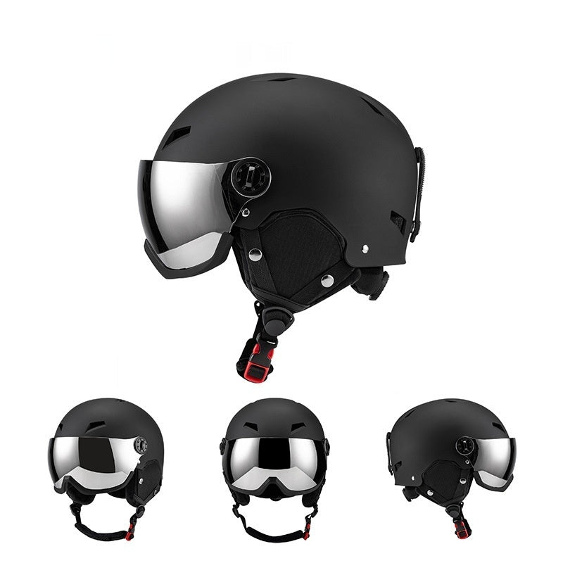 Casco de Esquí con Visor Panorámico Antivaho UV – Protección y Visibilidad Total en la Montaña