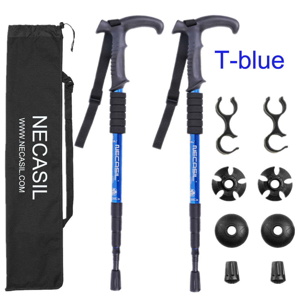Bastón de Trekking Ajustable de Aluminio – Resistente y Ligero para Senderismo y Montaña