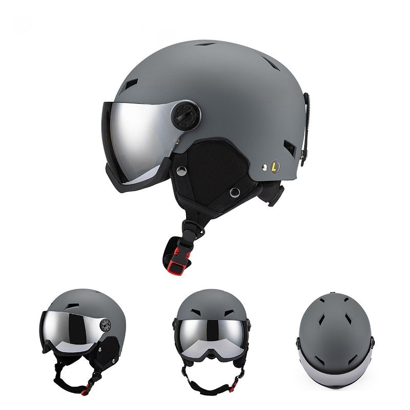 Casco de Esquí con Visor Panorámico Antivaho UV – Protección y Visibilidad Total en la Montaña