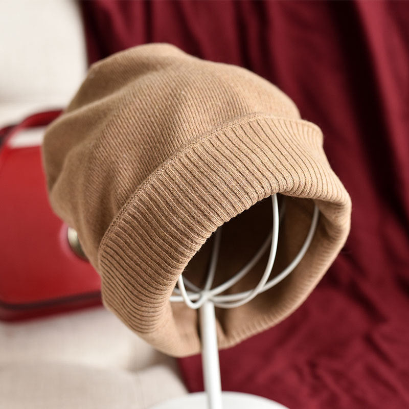 Gorro Clásico de Lana - Unisex, Ideal para Nieva y Viento