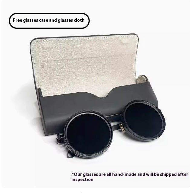 Lentes Fotográficos Vintage con Tapa Abatible – Protege tu Mirada con Estilo