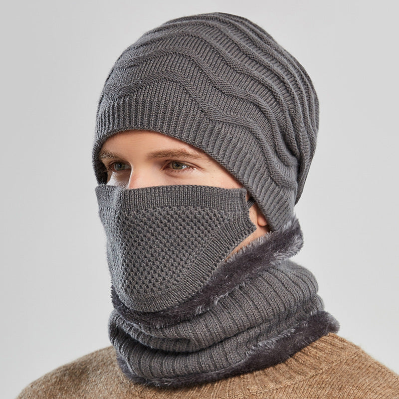 Kit Invierno Completo: Gorro + Mascarilla + Cuello - Lana Abrigada