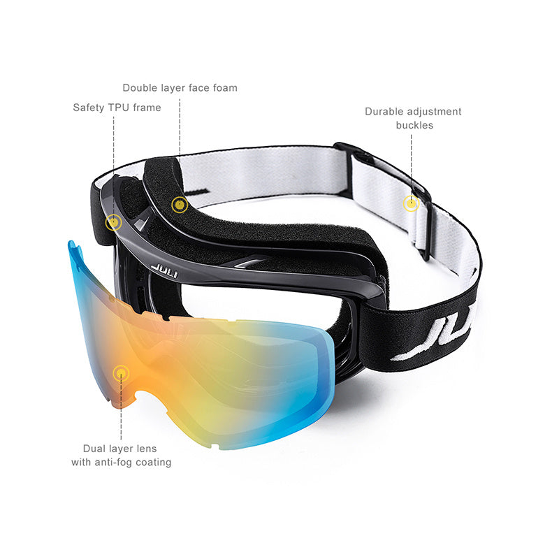 Gafas de Nieve Profesionales con Antivaho y Protección UV400