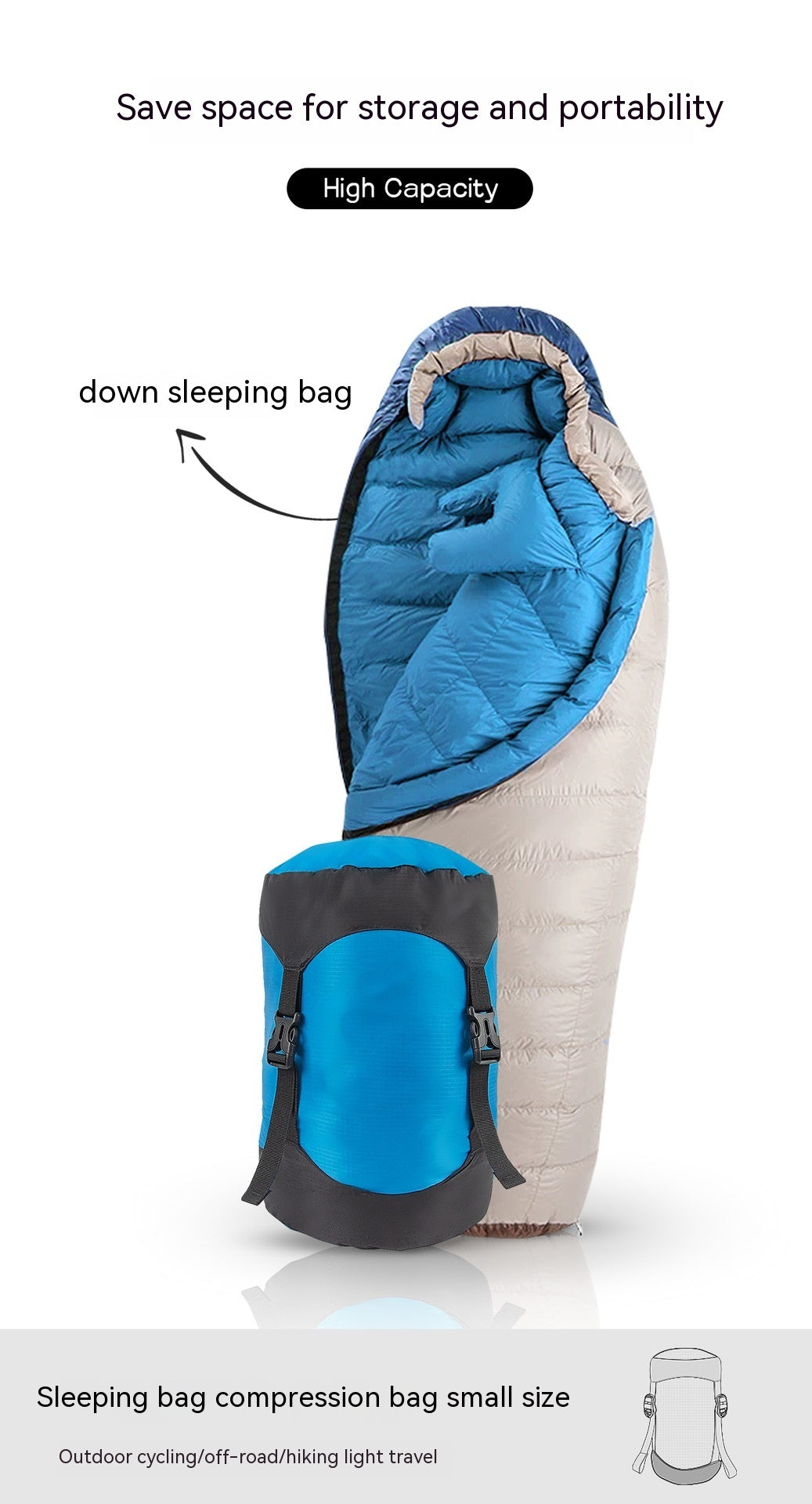 Bolsa de Compresión para Camping – Reduce Volumen, Maximiza Espacio