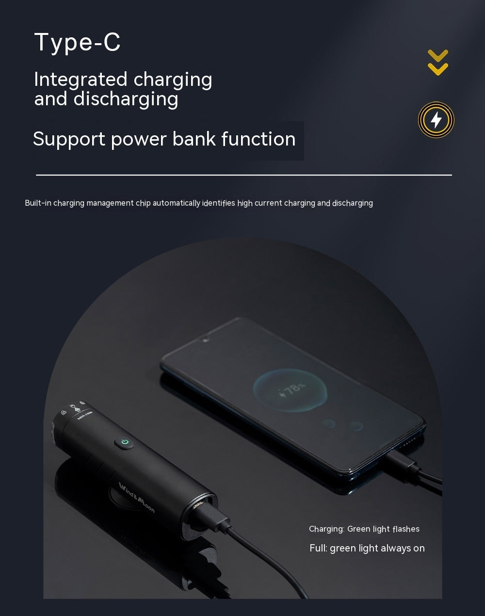 Luz Frontal Profesional para Bicicleta - Powerbank + IP66 + Control de Temperatura Inteligente