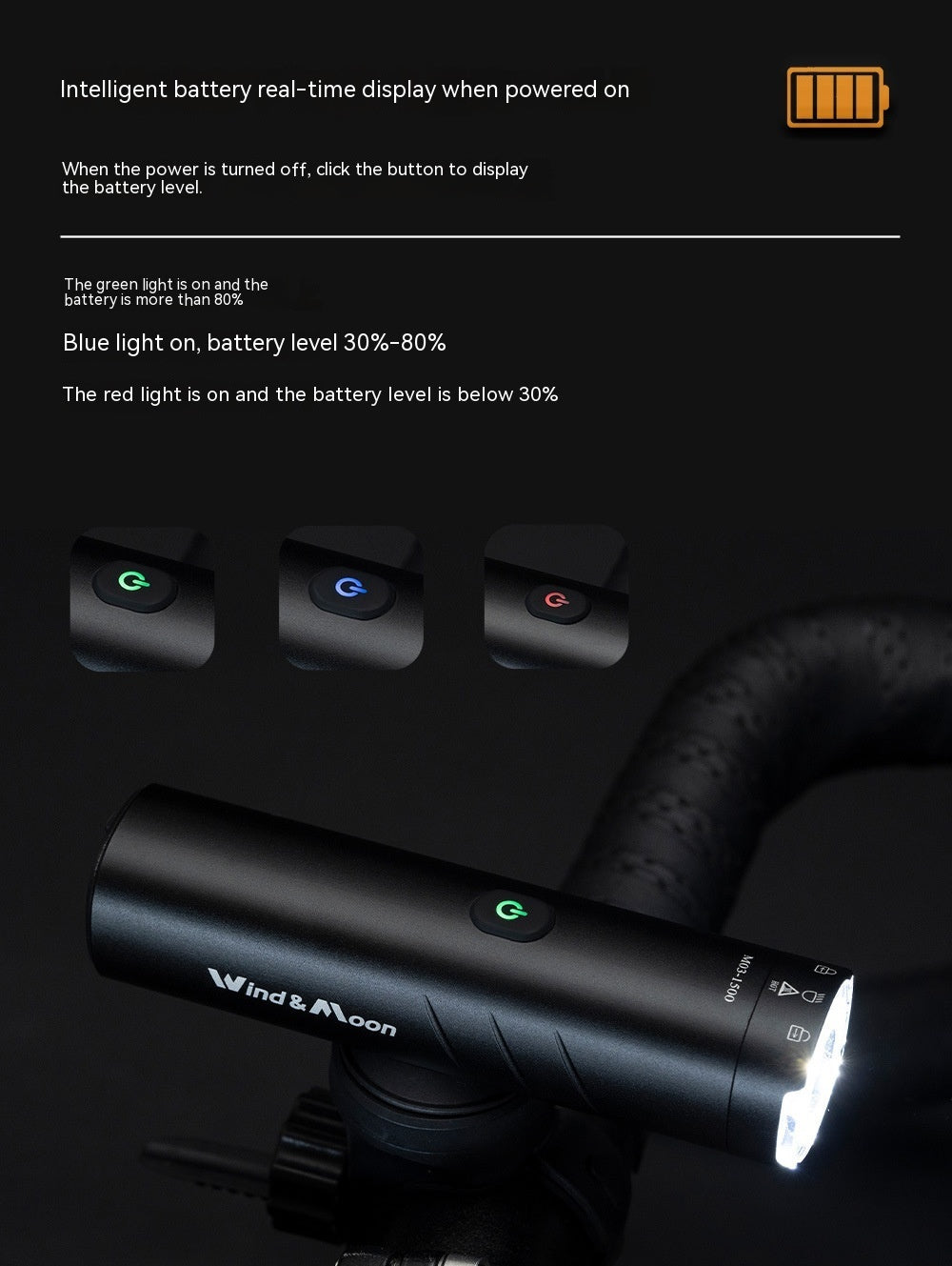 Luz Frontal Profesional para Bicicleta - Powerbank + IP66 + Control de Temperatura Inteligente