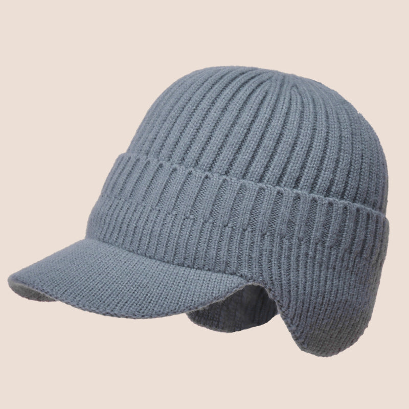 Gorro Invierno: Hombre/Mujer - Visera + Orejeras, Lana Suave