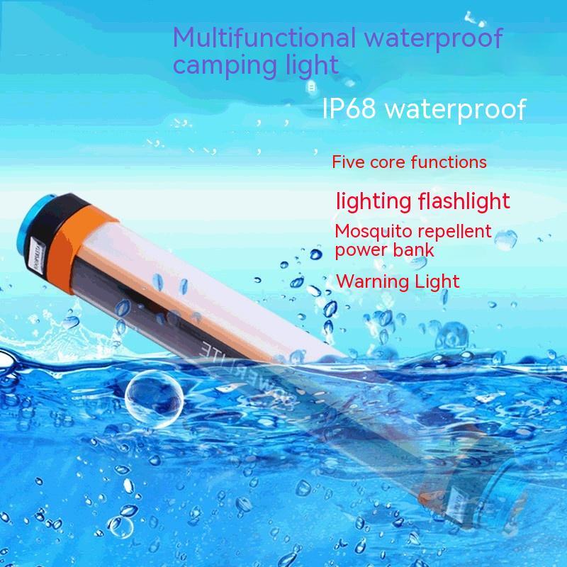Lámpara LED Recargable Todo Terreno – IP68, Anti-Mosquitos y SOS