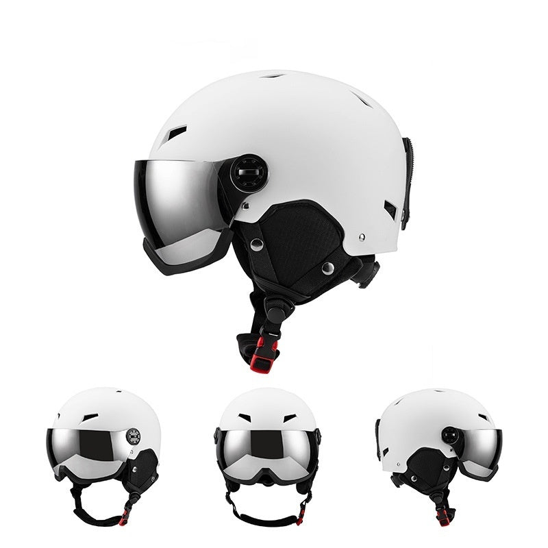 Casco de Esquí con Visor Panorámico Antivaho UV – Protección y Visibilidad Total en la Montaña