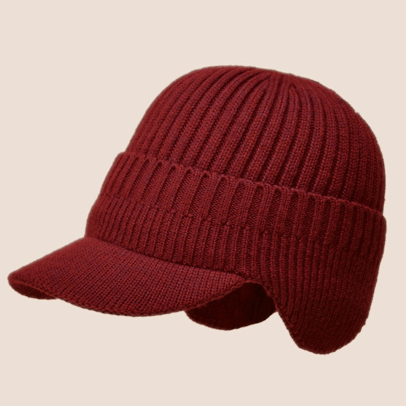Gorro Invierno: Hombre/Mujer - Visera + Orejeras, Lana Suave