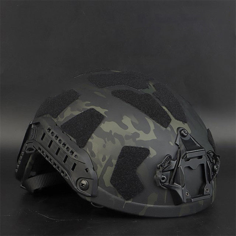 Casco FAST SF con Soporte GoPro, Rail Lateral y Paneles Velcro