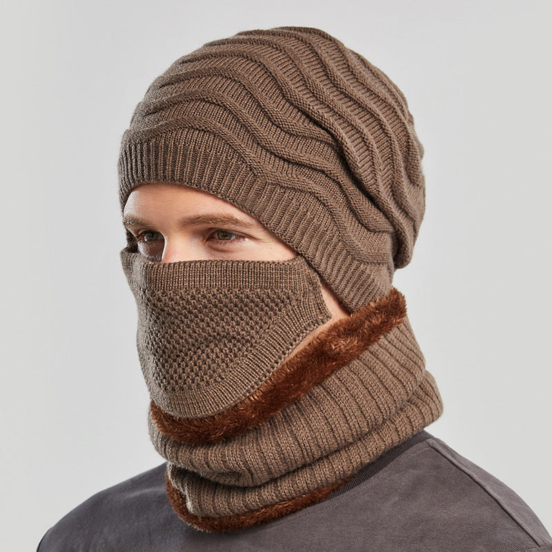 Kit Invierno Completo: Gorro + Mascarilla + Cuello - Lana Abrigada