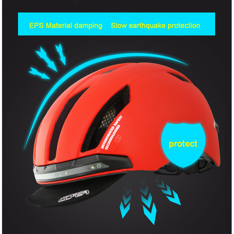 Casco Inteligente con Luz Delantera y Señal de Giro Inalámbrica
