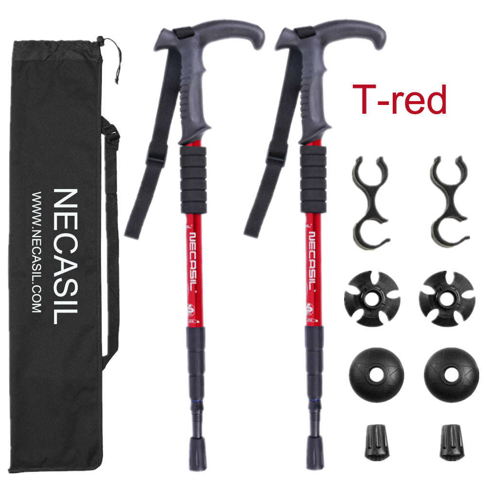 Bastón de Trekking Ajustable de Aluminio – Resistente y Ligero para Senderismo y Montaña