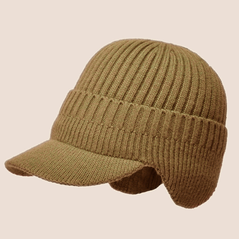 Gorro Invierno: Hombre/Mujer - Visera + Orejeras, Lana Suave