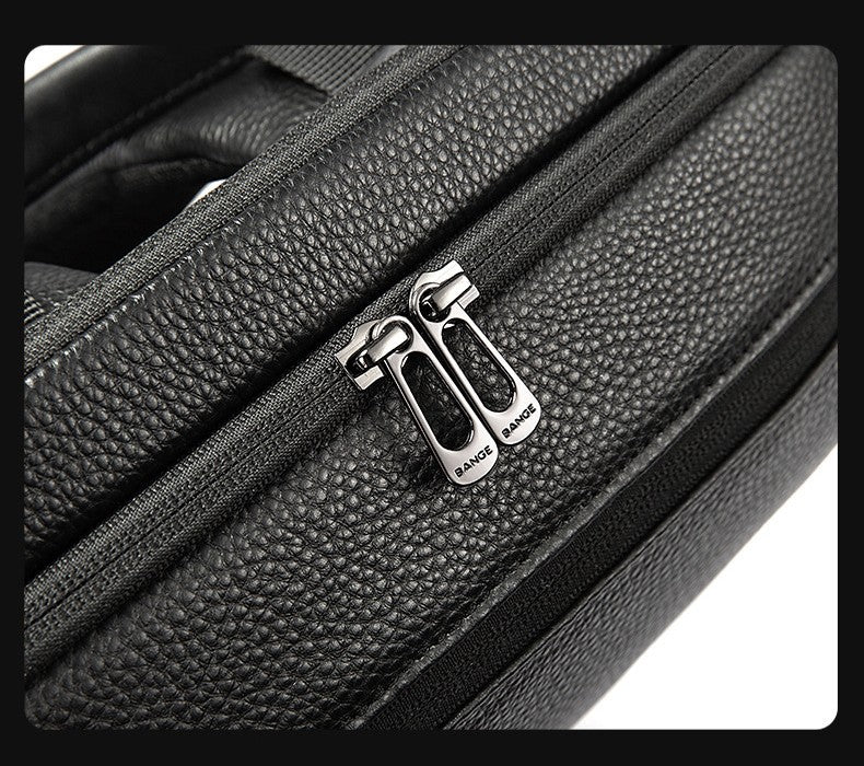 Mochila Premium de Cuero para Laptop – Impermeable y Resistente