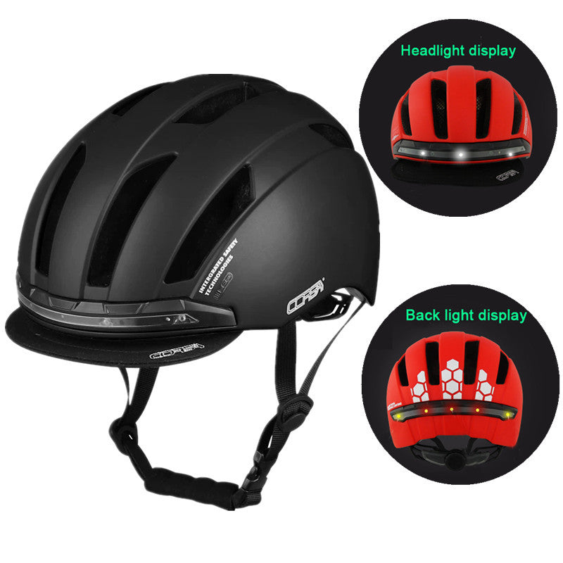 Casco Inteligente con Luz Delantera y Señal de Giro Inalámbrica