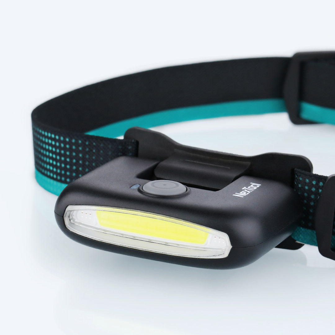 Linterna LED Compacta Recargable – con Carga Manual y Clips para Gorra o Bicicleta