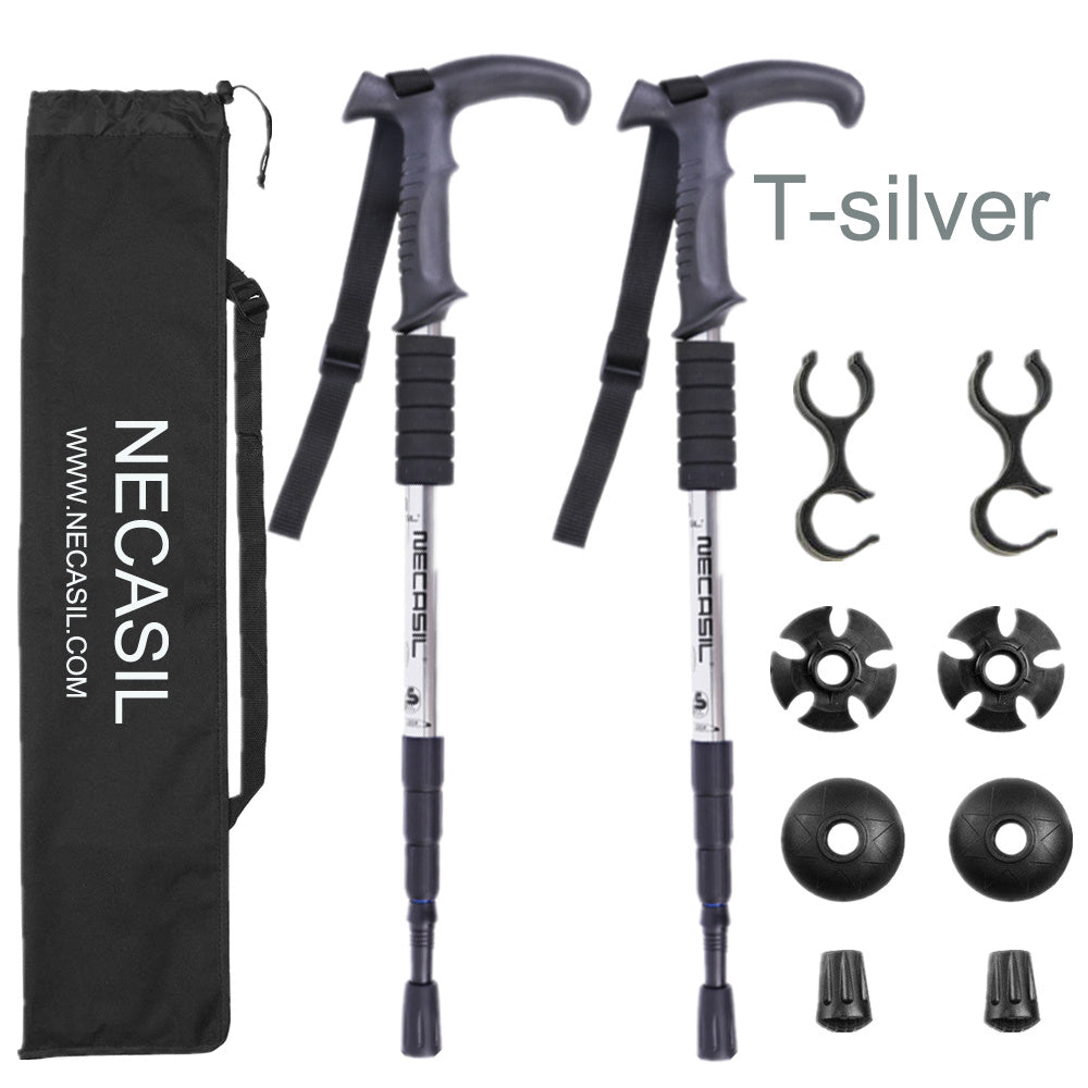 Bastón de Trekking Ajustable de Aluminio – Resistente y Ligero para Senderismo y Montaña