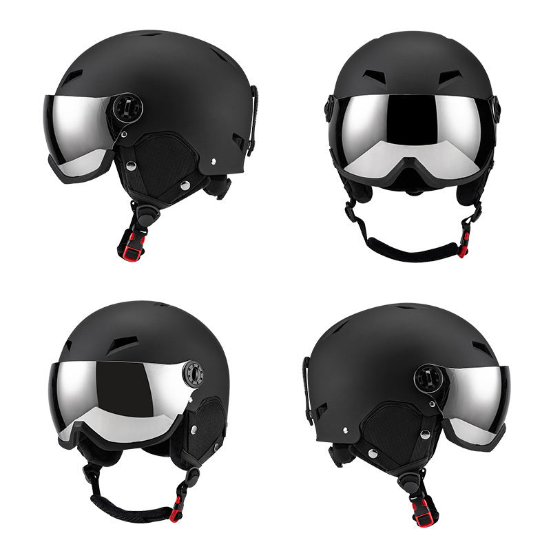 Casco de Esquí con Visor Panorámico Antivaho UV – Protección y Visibilidad Total en la Montaña