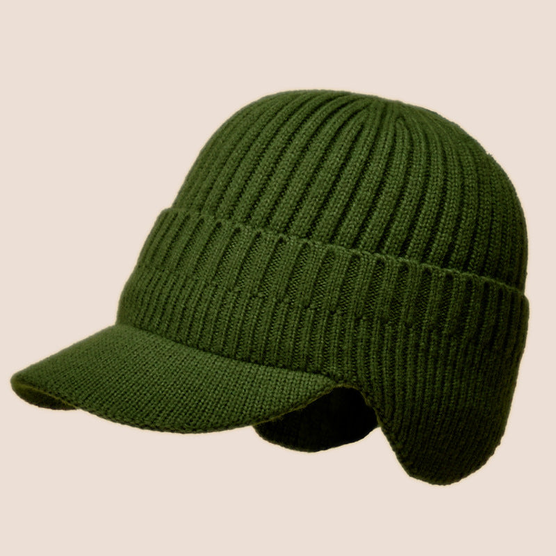 Gorro Invierno: Hombre/Mujer - Visera + Orejeras, Lana Suave
