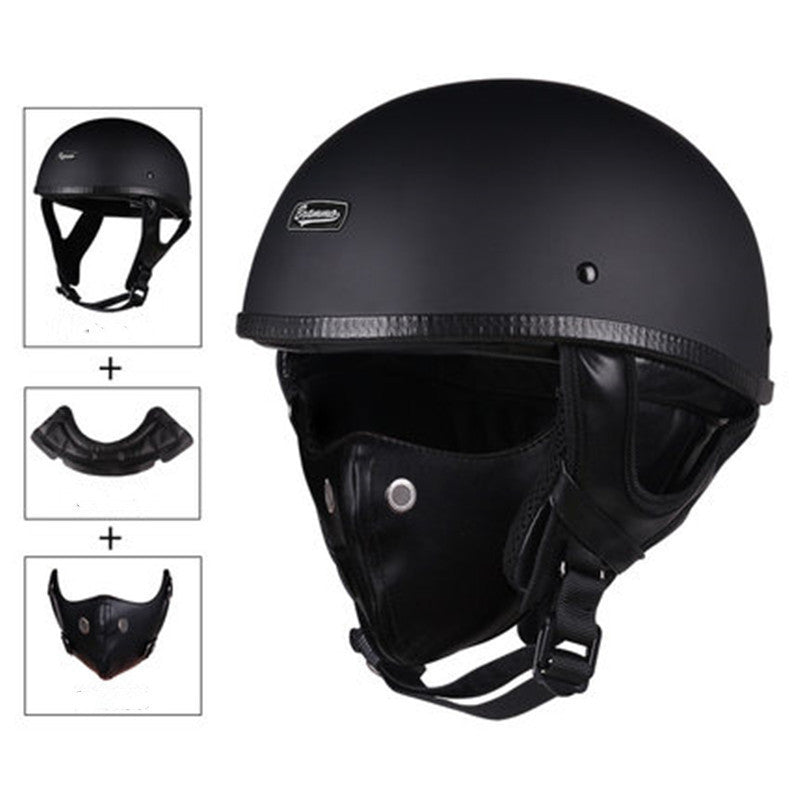 Casco Retro Vintage con Refuerzo Interno | Estilo y Protección Urbana