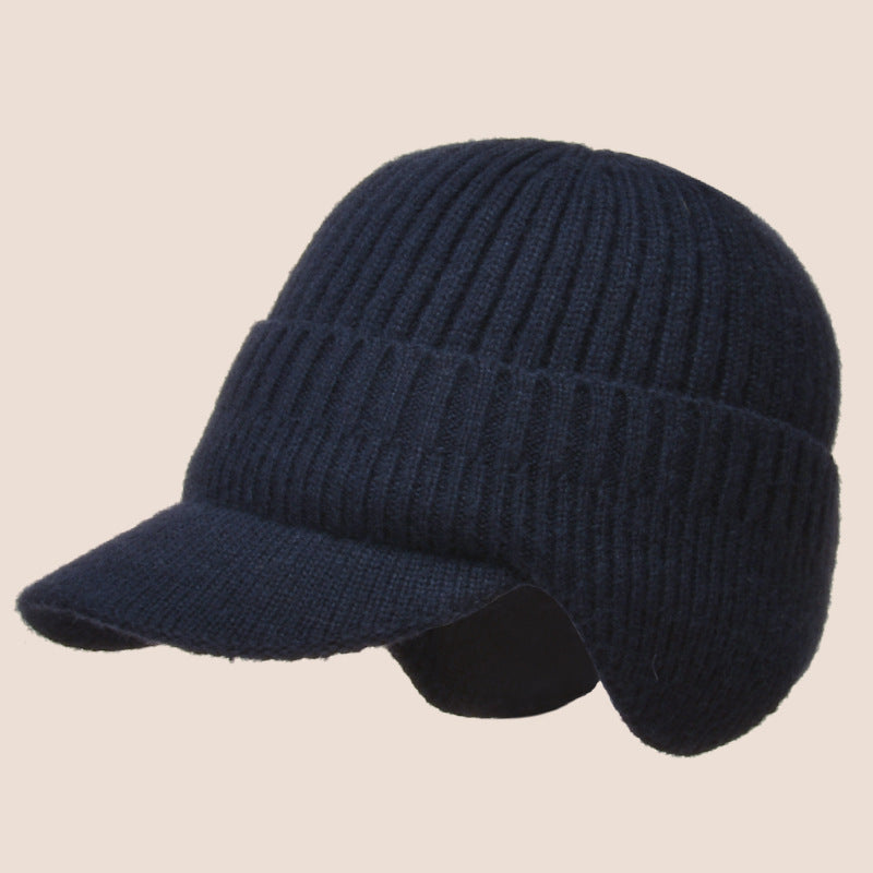 Gorro Invierno: Hombre/Mujer - Visera + Orejeras, Lana Suave