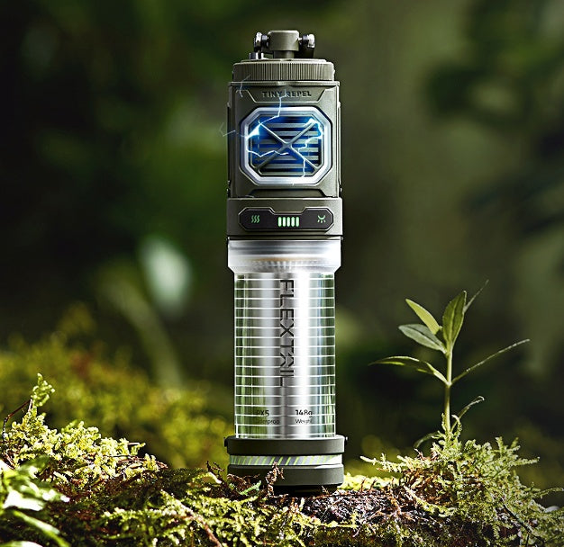 FLEXTAIL™ Lámpara Repelente de Mosquitos Inteligente – Colgante, LED y Ultra Portátil para Camping