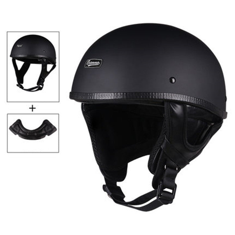 Casco Retro Vintage con Refuerzo Interno | Estilo y Protección Urbana