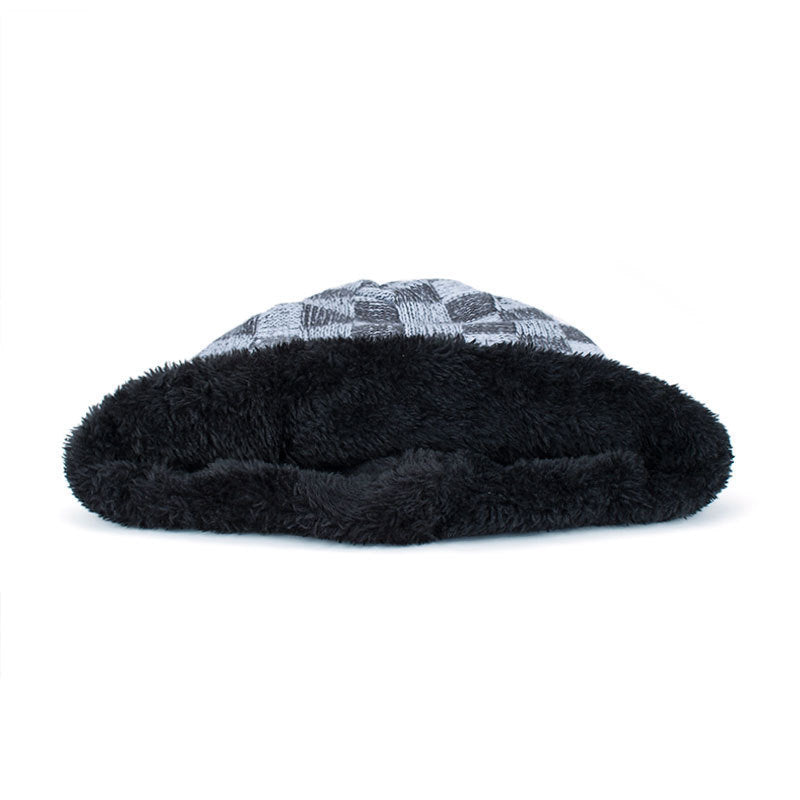 gorro de invierno, con interior de terciopelo, 3 estaciones
