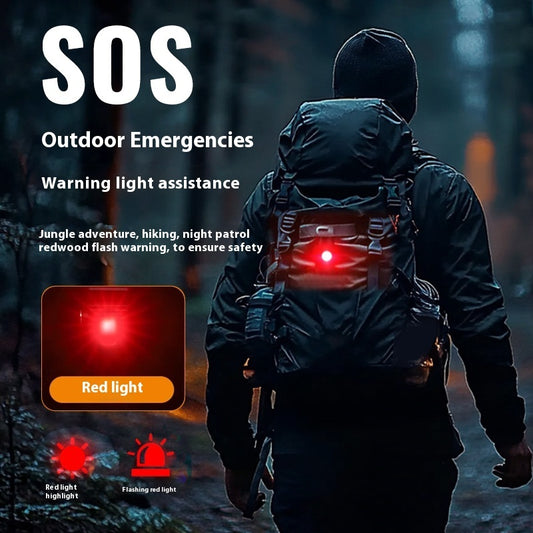 Micro Linterna Outdoor – Ligera, Versátil y con Luz Roja de Alerta