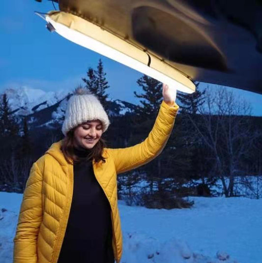 Lámpara de Campamento Plegable con Cinta LED e Imán – Recargable