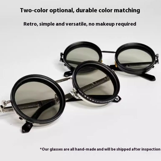 Lentes Fotográficos Vintage con Tapa Abatible – Protege tu Mirada con Estilo