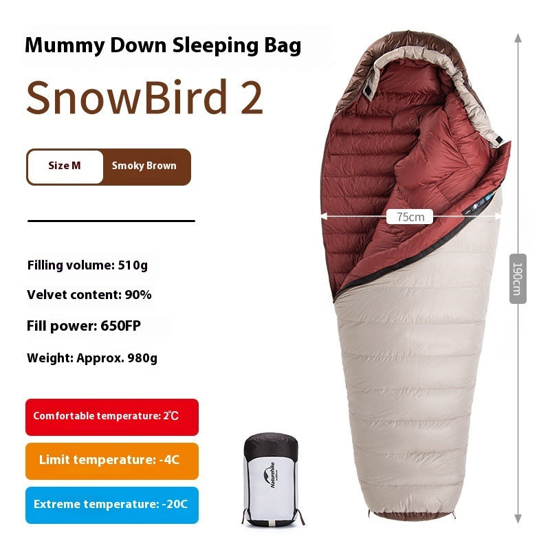 Saco de Dormir Premium Naturehike Snowbird – Confort Térmico Extremo en Cada Gramo