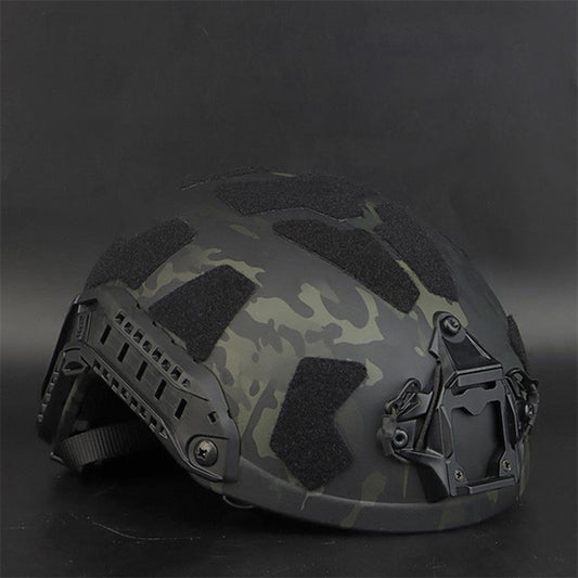 Casco FAST SF con Soporte GoPro, Rail Lateral y Paneles Velcro
