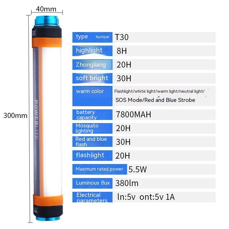 Lámpara LED Recargable Todo Terreno – IP68, Anti-Mosquitos y SOS